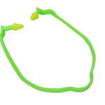 RE-USABLE BANDED EAR PLUG - FLOURESCENT