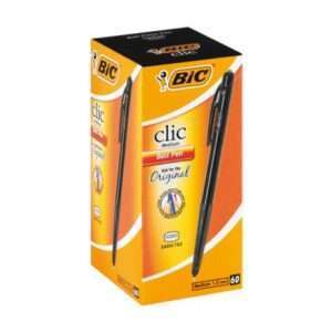 BIC Clic Ballpoint Pens 60-Pack (Black) - Image 1