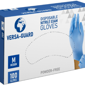 BLUE NITRILE EXAMINATION GLOVE POWDER FREE (100 PCS PER BOX) - Image 1