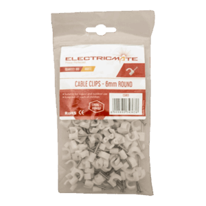 CS003 – CABLE SADDLE ROUND 6MM P/100 E/MATE - Image 1