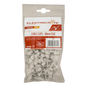 CS011 – CABLE SADDLE FLAT 10.5MM P/100 E/MATE - Image 1