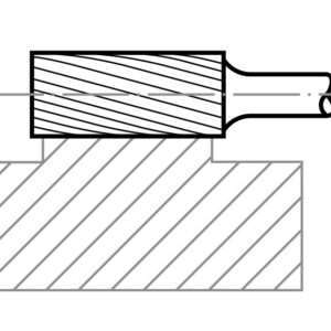 HFA CYLINDRICAL BURR - ALUMINIUM - SHANK 6 | CUT CAST - Image 4