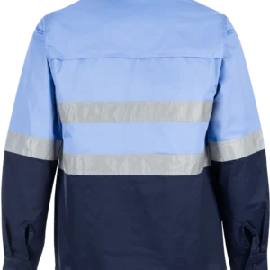 Reflective Shirt - Polycotton Sky Blue - Image 2