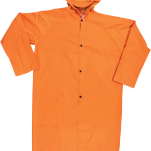 Rain Coat Rubberised - Orange - Image 1