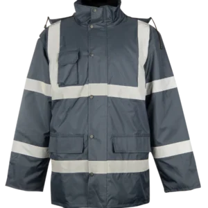 PIONEER Hi Viz Parka Jacket - Navy - Image 1