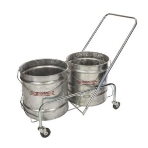 TROLLEY METAL 2 X 28L BUCKETS - Image 1