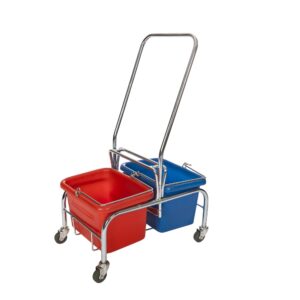 TROLLEY ROBOMOP FRAME ONLY GALVANISED WITH CASTORS - Image 1