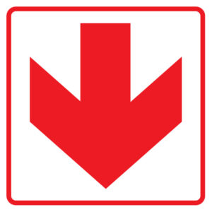 Location of Fire Equipment Red Arrow Down - Image 1