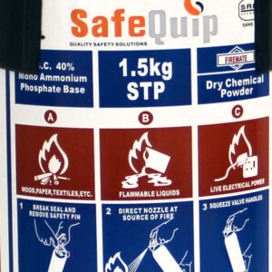 1.5kg DCP Fire Extinguisher (Firemate) - Image 2